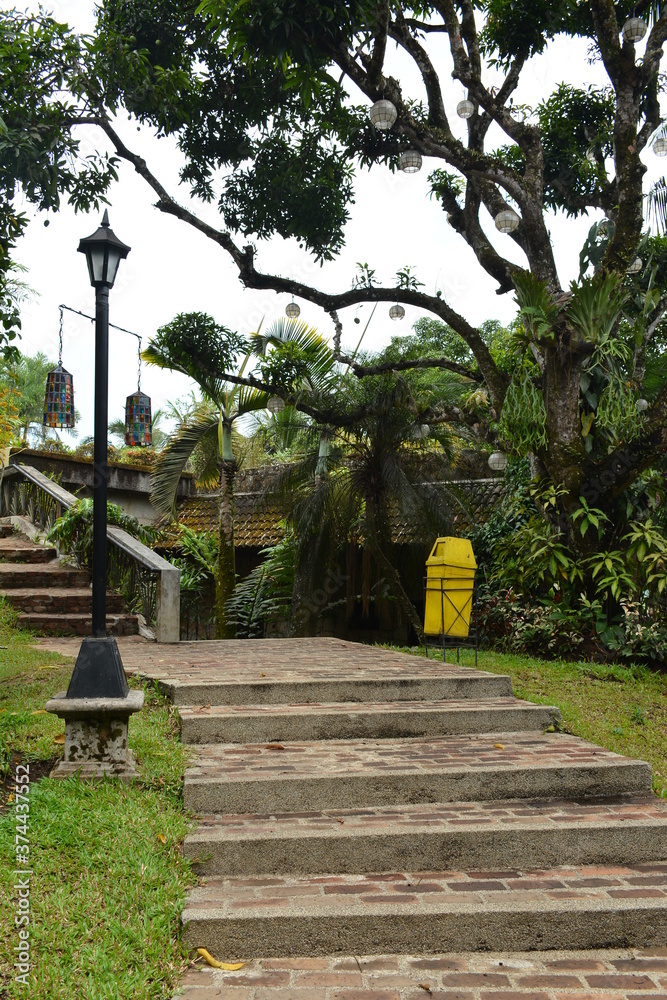 Caleruega pathway steps in Nasugbu, Batangas, Philippines