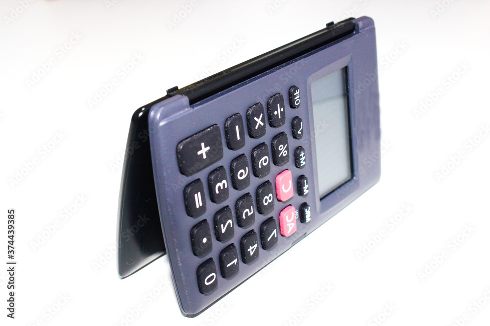 A picture of calculator on white background A picture of calculator on white background