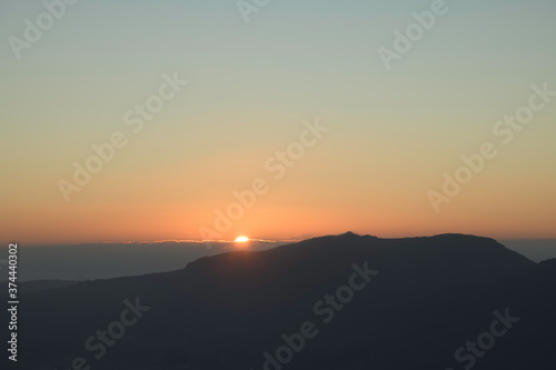 Sunrise in the Mountains in Brazil