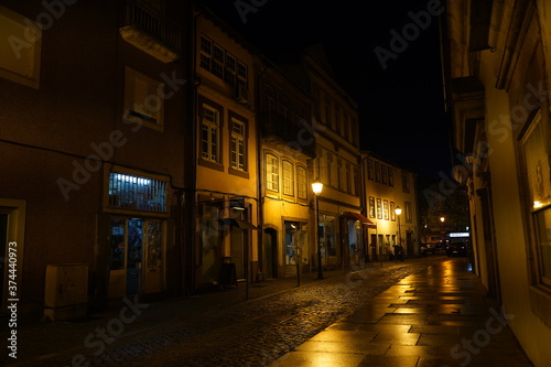 Street in Chaves, beautiful city of Portugal. Europe © VEOy.com