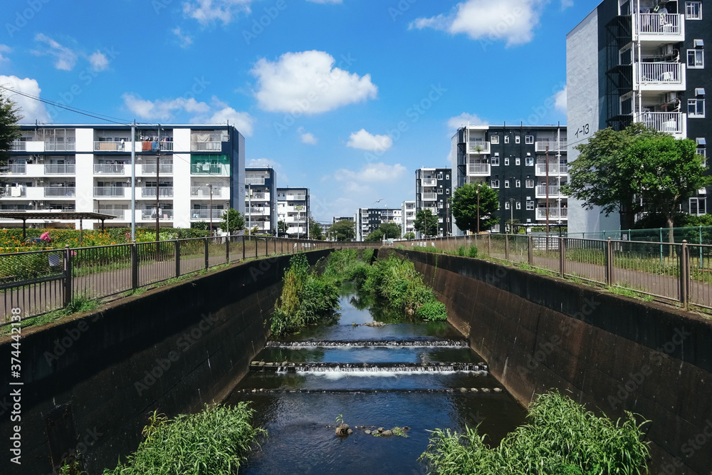 Obraz premium 団地の風景