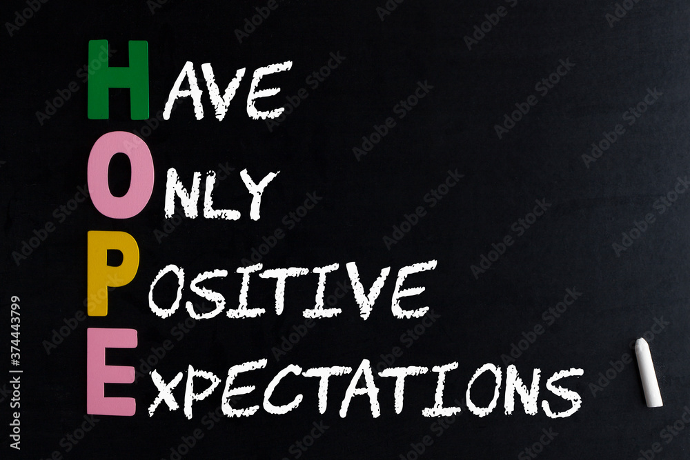 Obraz premium Hope Acronym Concept