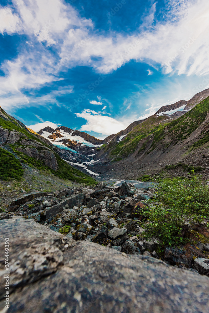 Obraz premium mountain landscape with blue sky