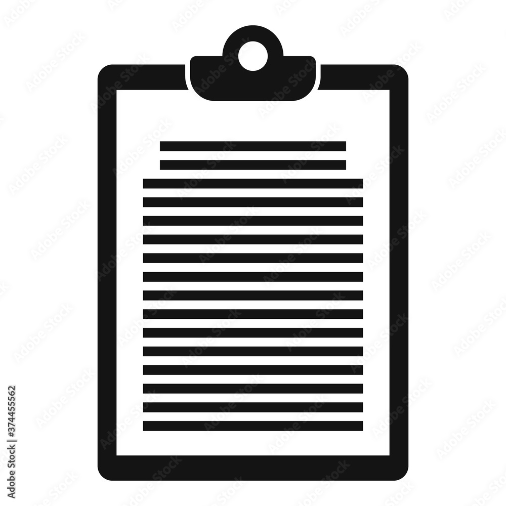 Summary icon. Simple illustration of summary vector icon for web design isolated on white background Summary icon. Simple illustration of summary vector icon for web design isolated on white background