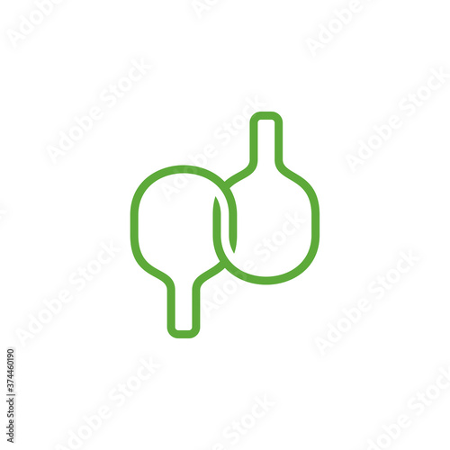 Table Tennis logo design concepts. Sport labels vector illustration for ping pong club