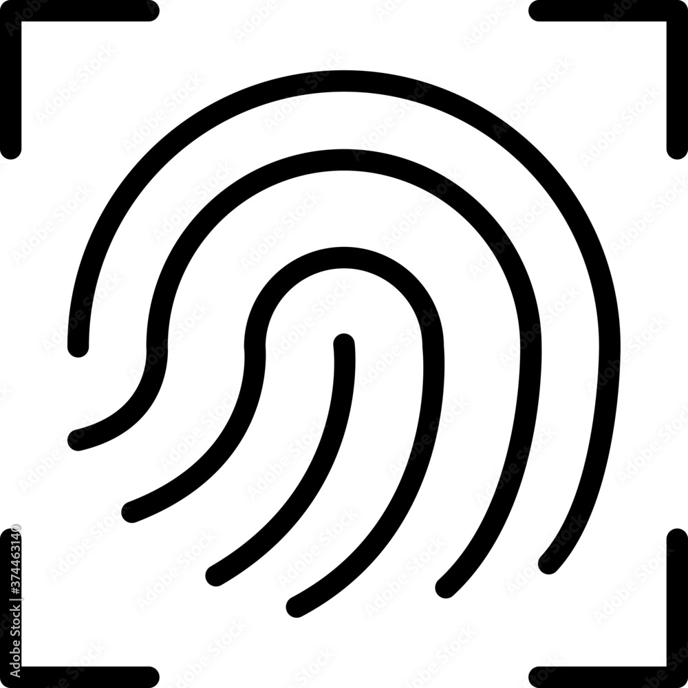 Fingerprint scan icon Fingerprint scan icon