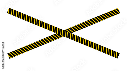 Wallpaper Mural Black and yellow police stripe. Vector stock illustration Torontodigital.ca
