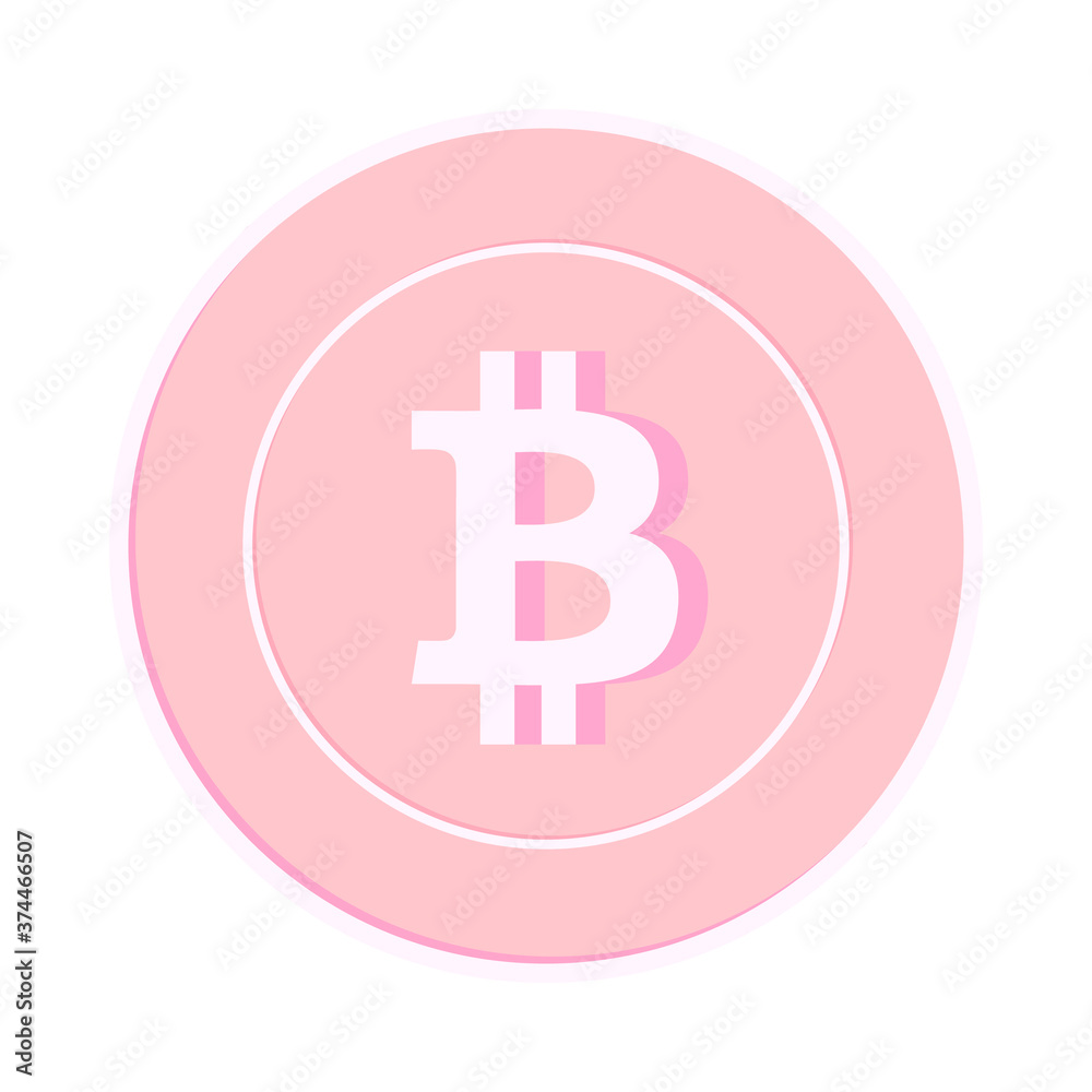 Bitcoin, internet currency coin isolated on white Bitcoin, internet currency coin isolated on white