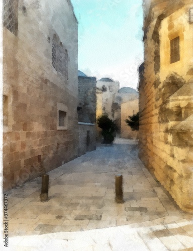 street in the old town of jerusalem