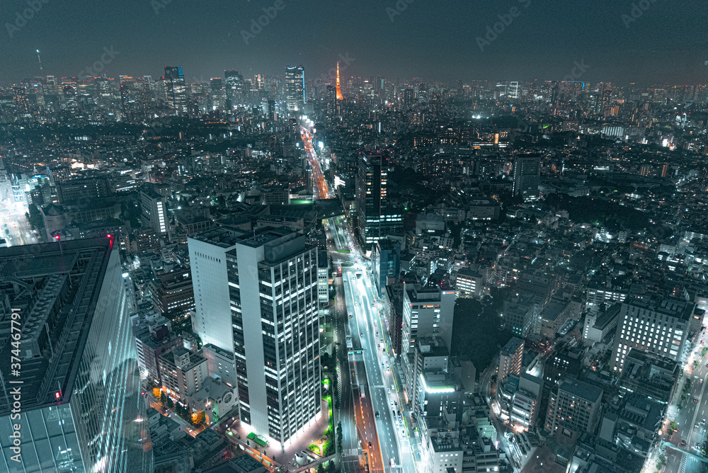 空から見た渋谷