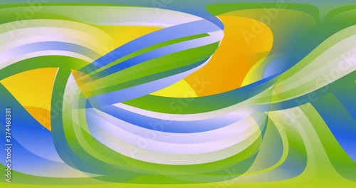 4k 3D animation of rows of colorful multi-colored stripes. The motion background of the geometric pattern. 3D - rendering