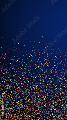 Festive favorable confetti. Celebration stars. Chi