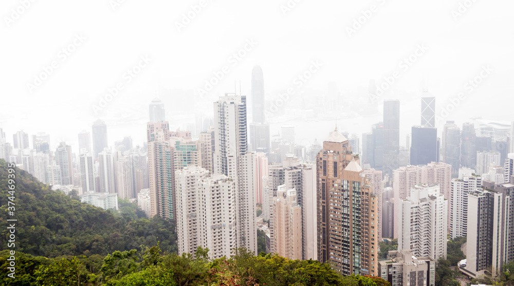 View of Victoria peak highest can see view of the victoria Habour