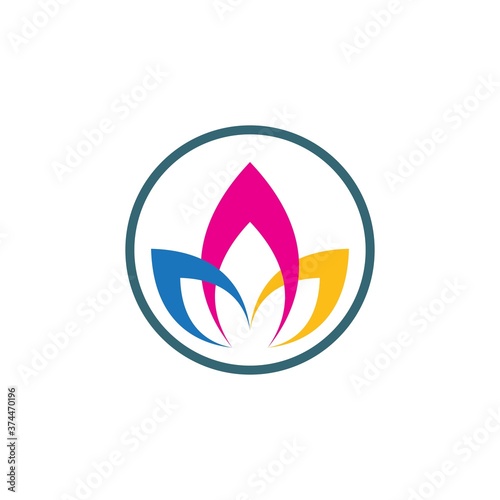 Lotus flowers logo