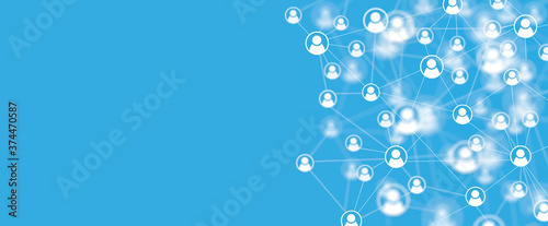 Teamwork, network and community concept.