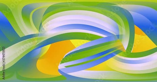 4k 3D animation of rows of colorful multi-colored stripes. The motion background of the geometric pattern. 3D - rendering