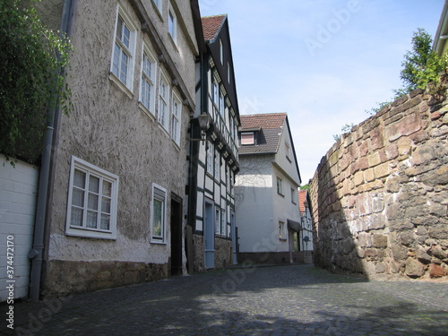 Altstadt Fritzlar mit Mauer