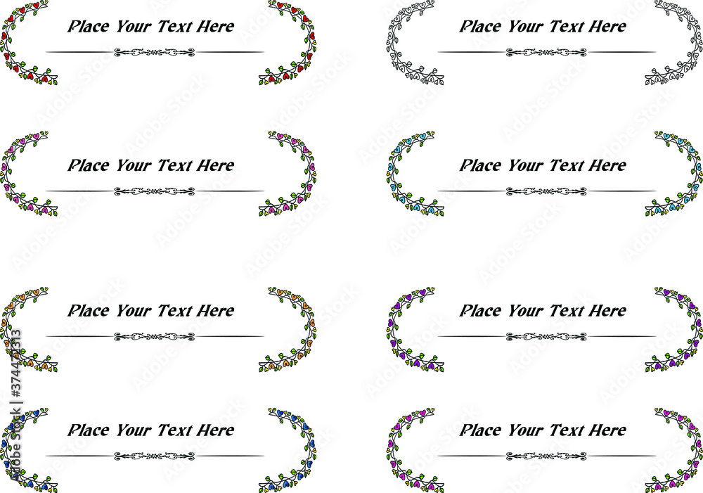 vector set: calligraphic design elements and page decoration vector set: calligraphic design elements and page decoration
