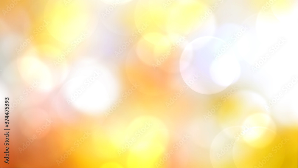 Obraz premium Colorful yellow natural blurred bokeh background.