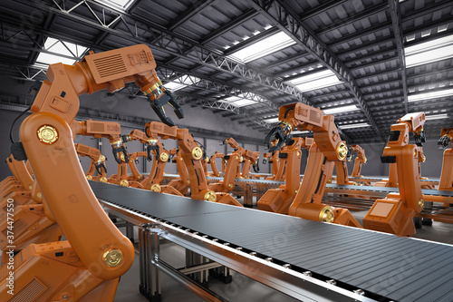 robot assembly line photo