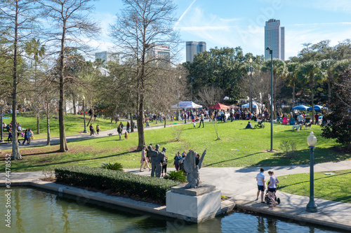 Canvas Print Louis Armstrong Park in New Orleans Louisiana