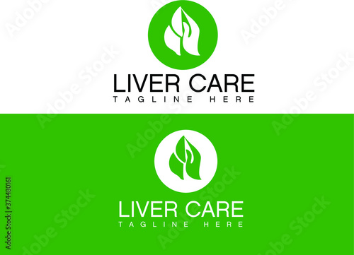 liver care logo design template 