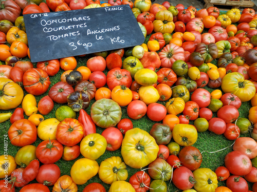ancient tomatoes at French market