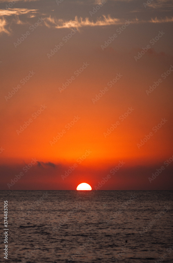 Sunrise on the black sea 