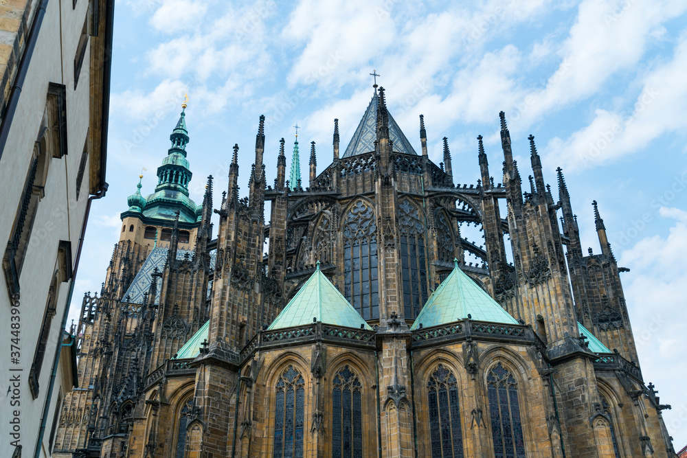 St. Vitus Cathedral, Prague Castle, Prazsky hrad, Prague, Czech Republic, Europe