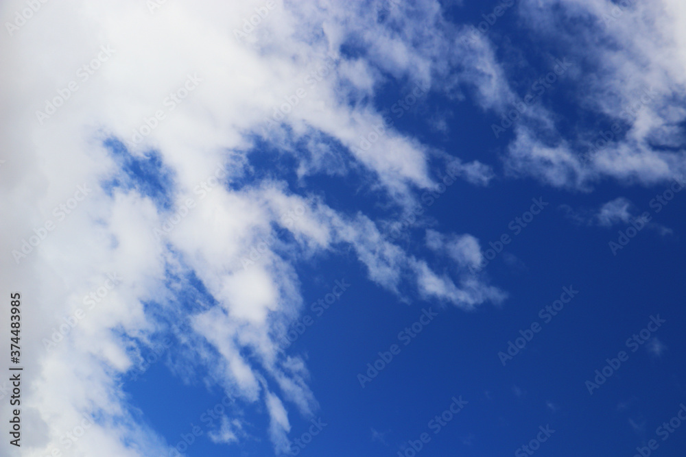 Obraz premium blue sky heaven clouds air wallpaper texture background