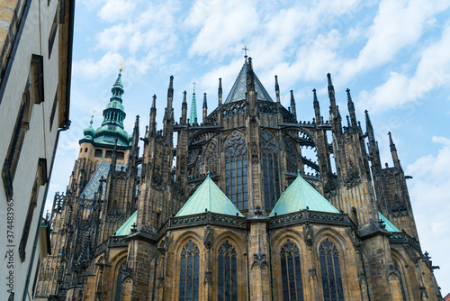 St. Vitus Cathedral, Prague Castle, Prazsky hrad, Prague, Czech Republic, Europe