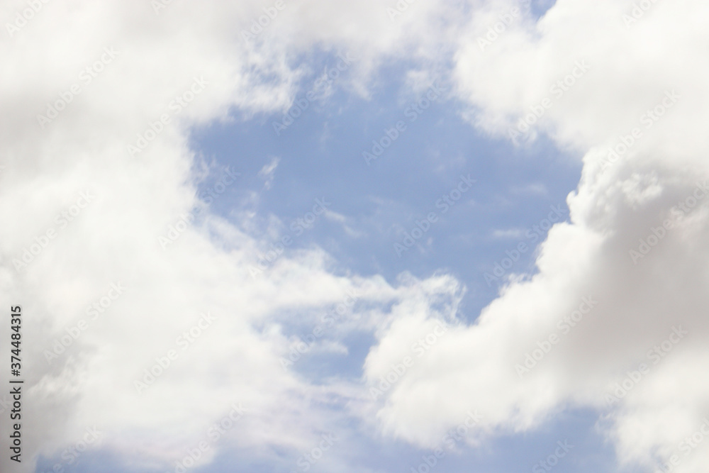 Obraz premium blue sky heaven clouds air wallpaper texture background