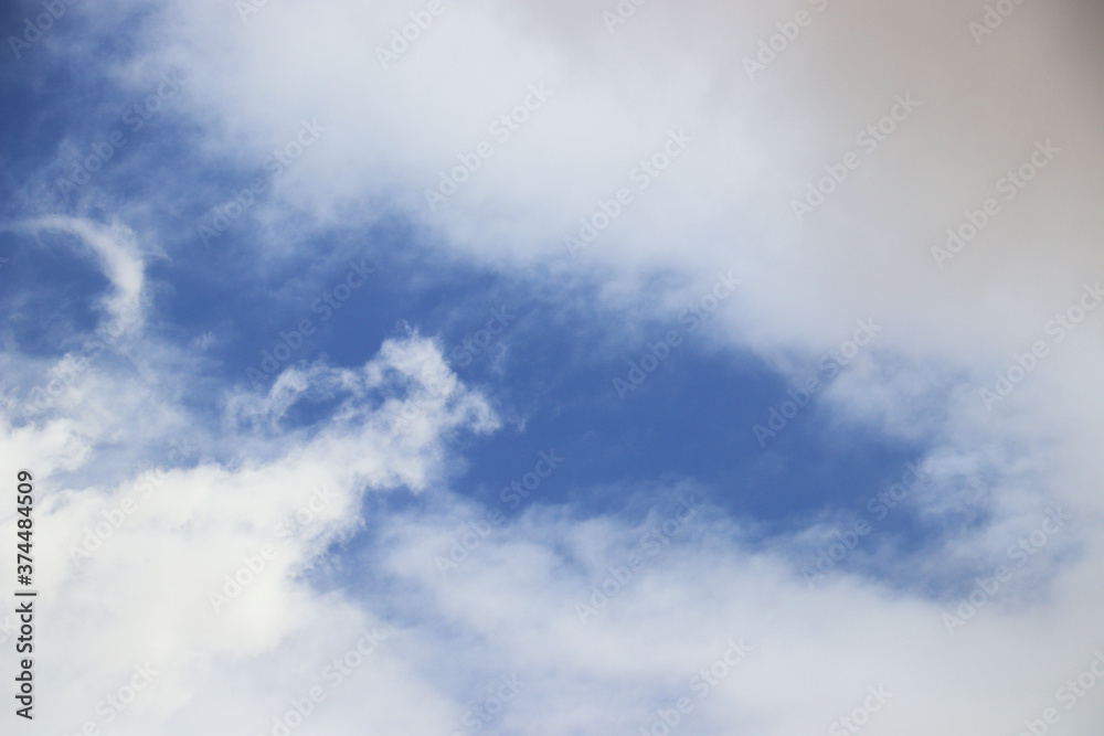 Fototapeta premium blue sky heaven clouds air wallpaper texture background