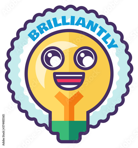 Brilliant sticker for homework reward in school