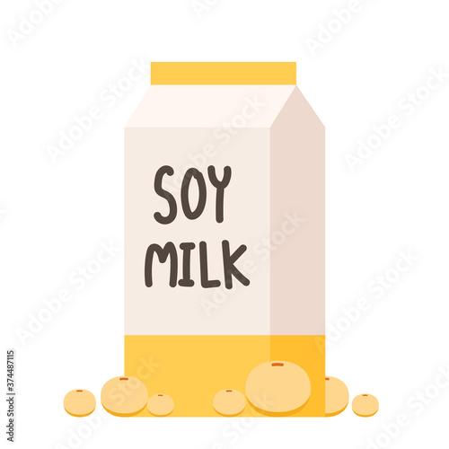 Soy milk vector. white background. wallpaper. free space for text. symbol. sign.