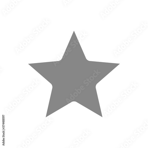 Star grey icon. Rating sign. Win symbol symbol
