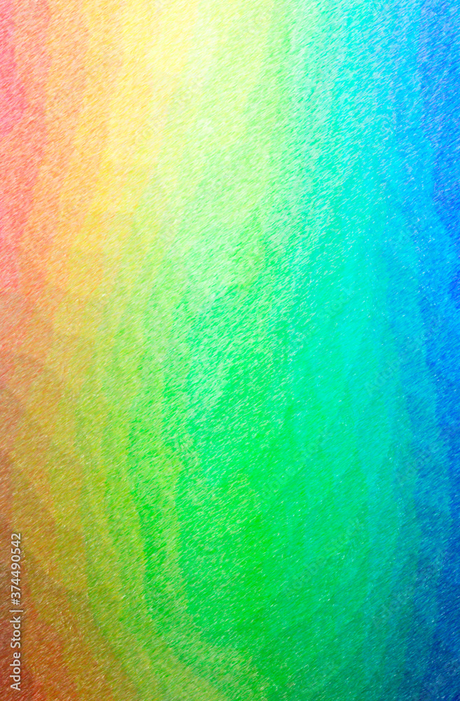 Abstract illustration of blue, green, pink, red, yellow Color Pencil High Coverage background