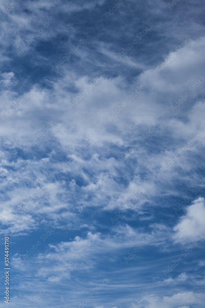 Cirrus clouds, soft clouds, natural background and texture