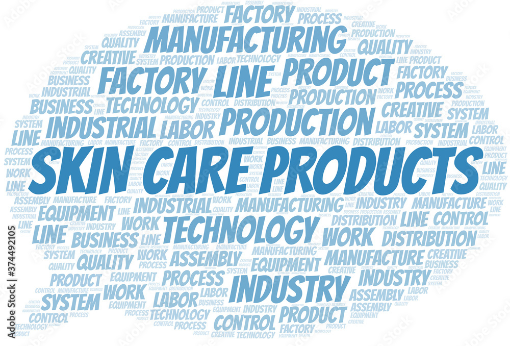 Skin Care Products word cloud create with text only. Skin Care Products word cloud create with text only.