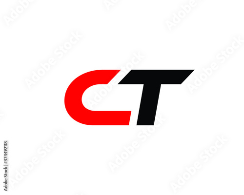 CT TC LETTER LOGO DESIGN VECTOR TEMPLATE.