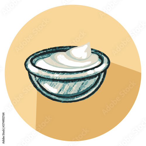 Icon Sauce sour cream mayonnaise and ketchup for dressing