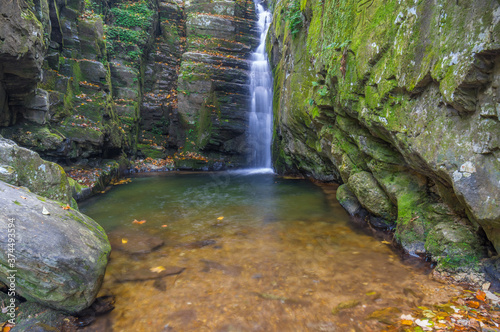 Beautiful Mountain Lu geopark landscapes in late autumn, Jiujiang, Jiangxi, China