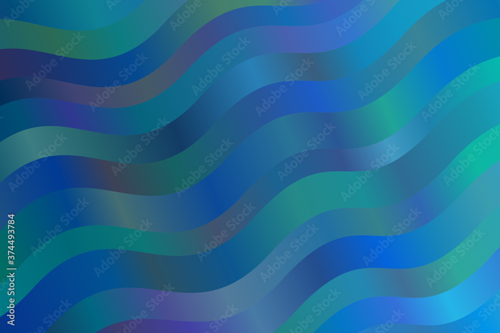 Gorgeous Light blue waves abstract vector background.
