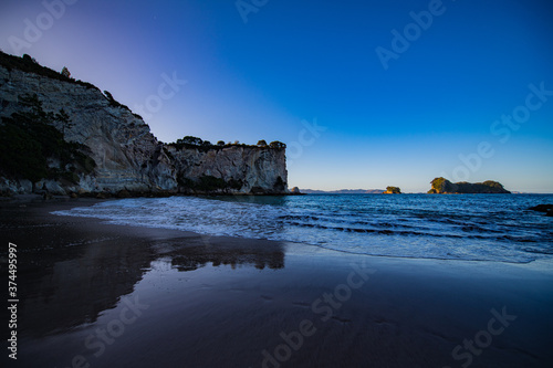 sunset on the coast