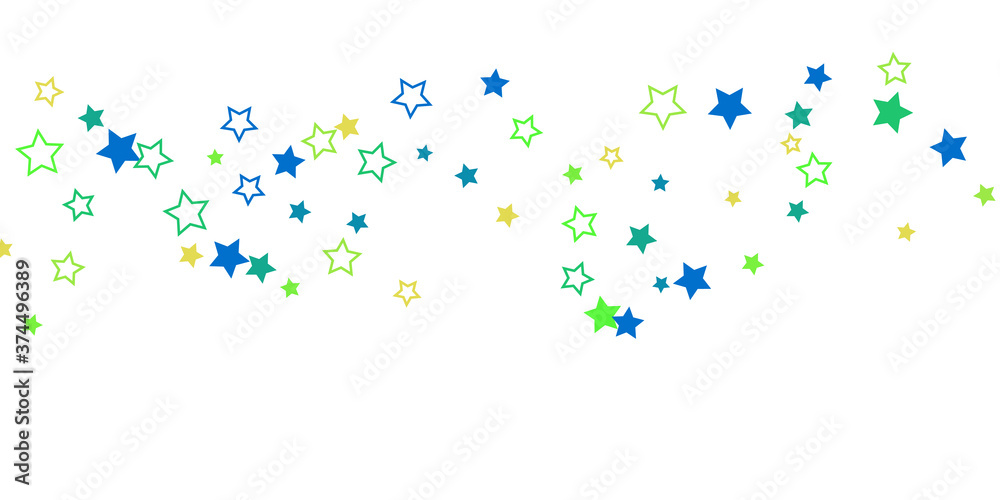 Shooting stars confetti. Multi-colored stars. Holiday background. Abstract texture on a white background. Design element. Vector illustration, EPS 10. Shooting stars confetti. Multi-colored stars. Holiday background. Abstract texture on a white background. Design element. Vector illustration, EPS 10.