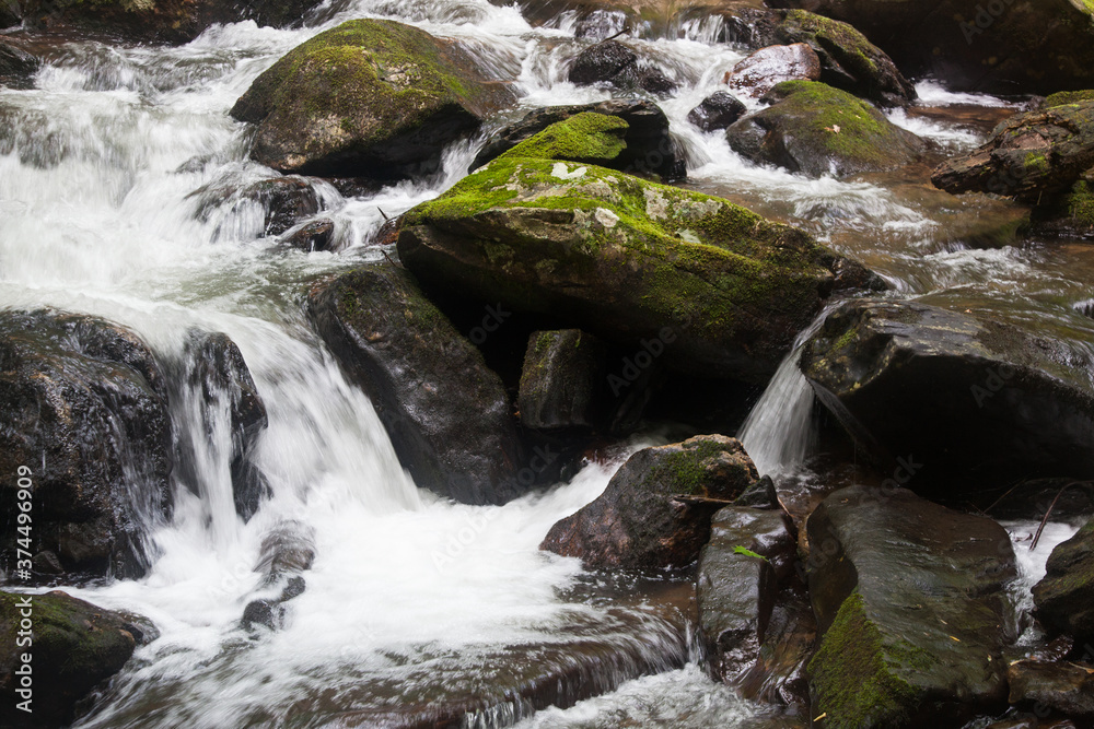 Cascading stream in nature