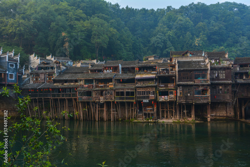 Fenghuang Ancient City Summer  Scenery, Xiangxi, Hunan, China photo