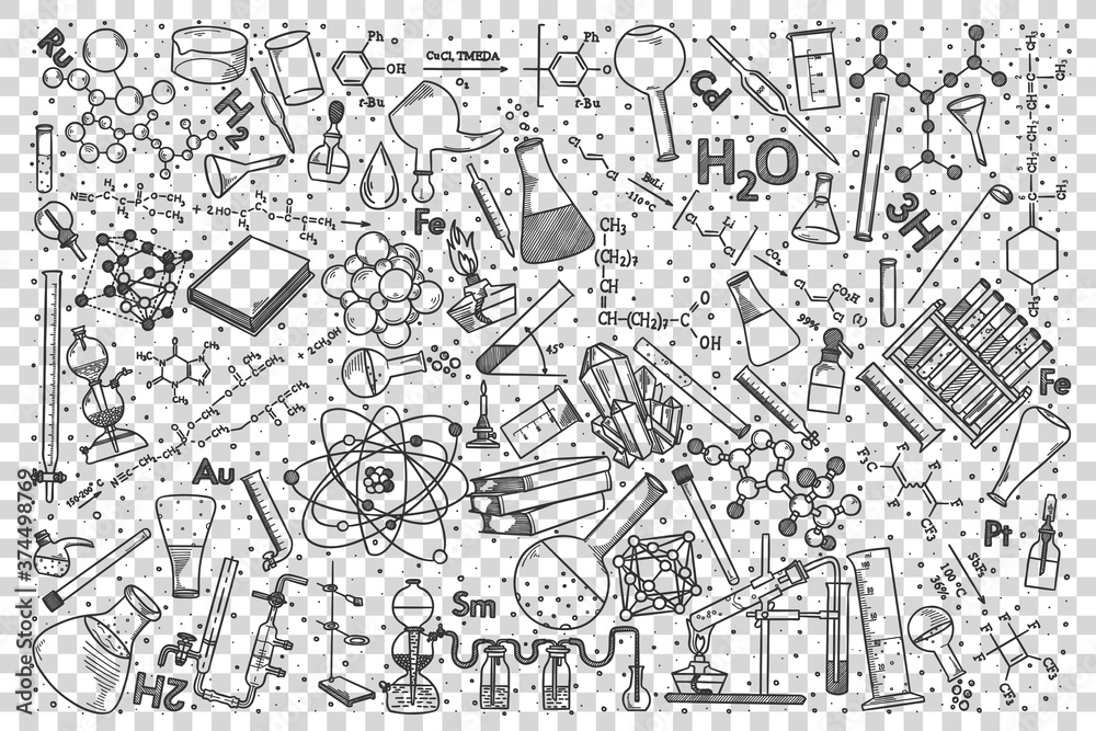 Chemistry doodle set