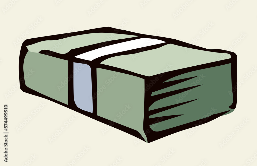 Dollar bill sign. Vector drawing Dollar bill sign. Vector drawing