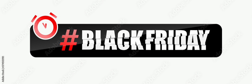 Black Friday banner design. Vector illustration.